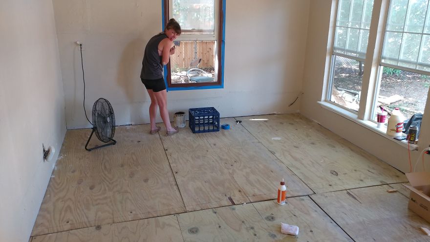 I Cut 2,500 Tiny Pieces Of Wood Up And Made A Floor