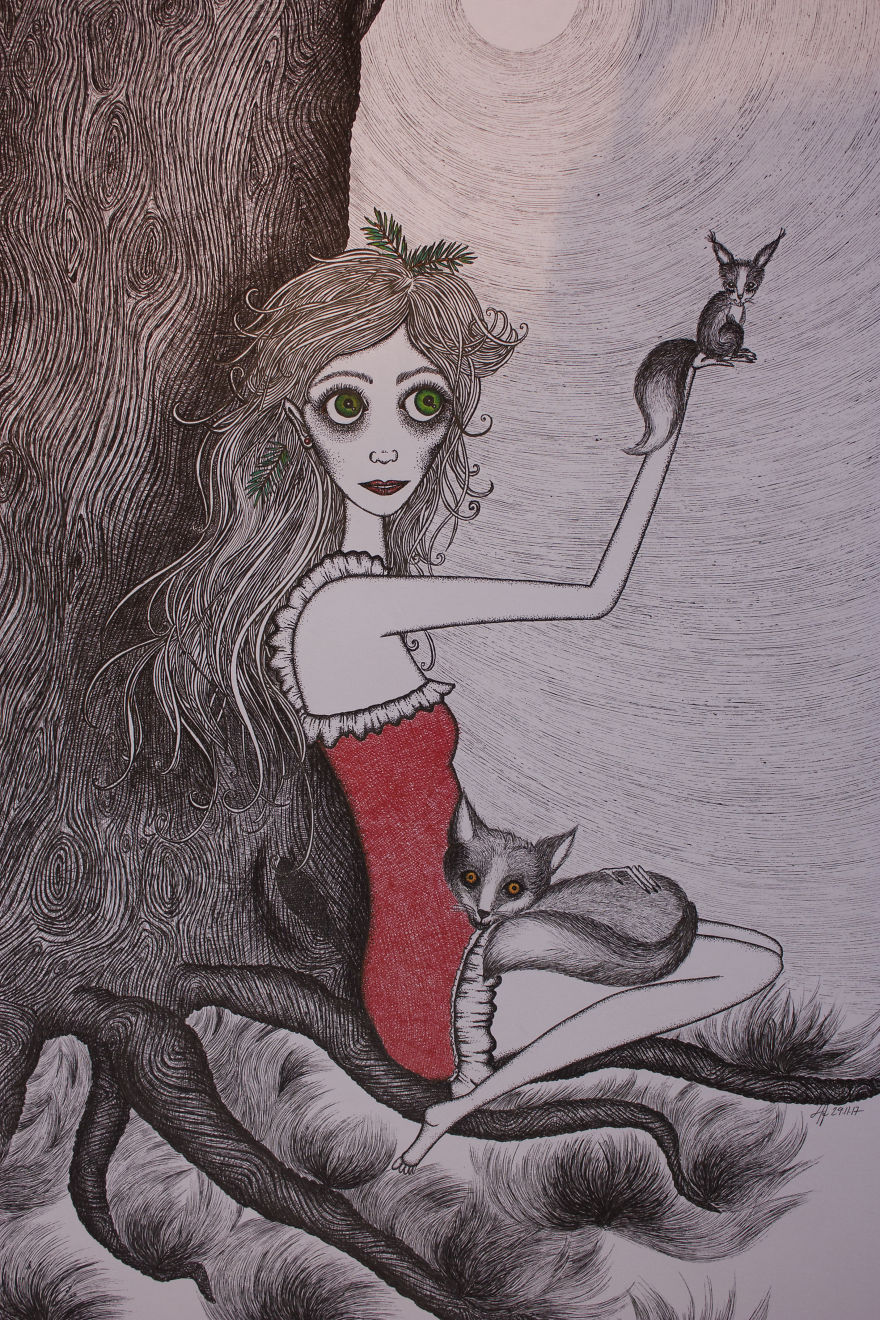 I Project My Inner Life Into Illustrations. I Seek Beauty In Sadness