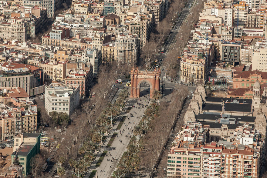 Barcelona From Bird's-Eye View