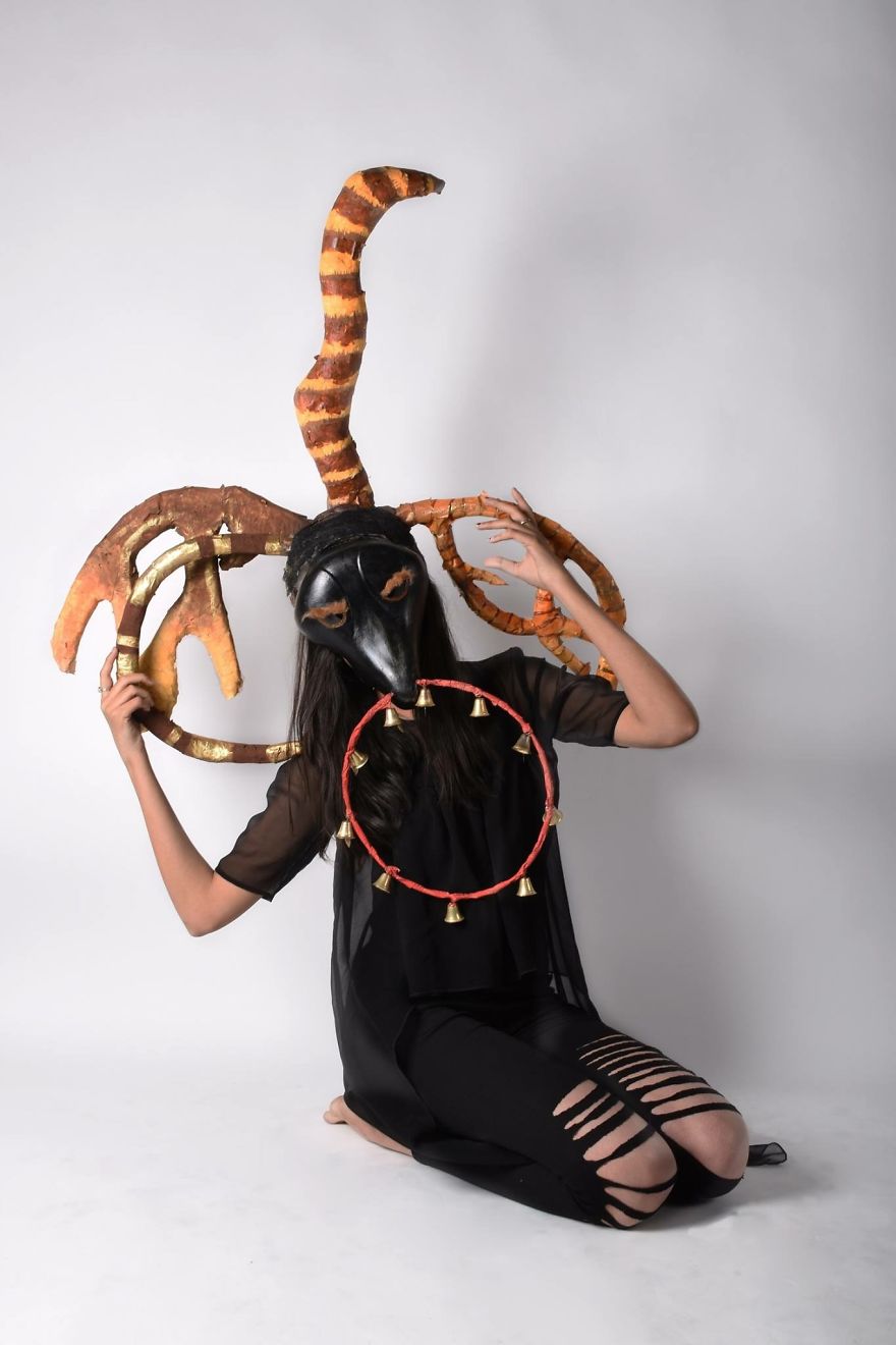 My Indian Students Showing All Their Creativity Through Our Mask Project!