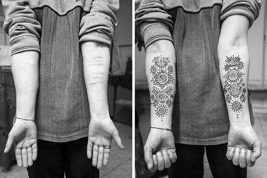 [no]life. We Created Social Art Project In A Local Women`s Prison: Henna Graphic And Photography.