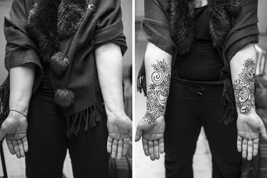 [no]life. We Created Social Art Project In A Local Women`s Prison: Henna Graphic And Photography.
