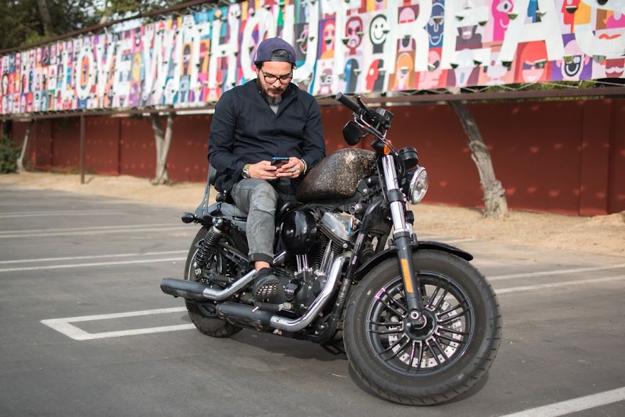 I Painted My Friends Harley Davidson With My Lovescript And It Got Totally Ruined With Gasoline I Painted My Friends Harley Davidson With My Lovescript And It Got Totally Ruined With Gasoline