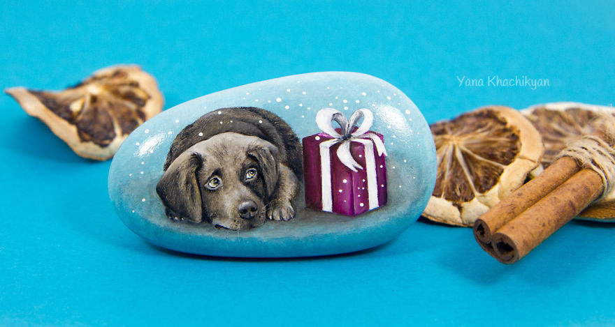 I Create Fairy Worlds Of Miniature Paintings On Stones I Create Fairy Worlds Of Miniature Paintings On Stones