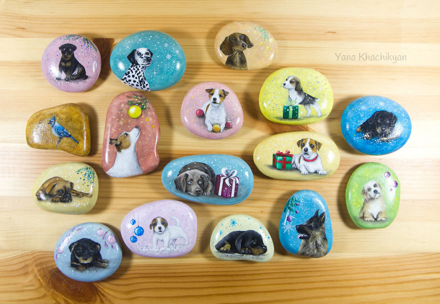 I Create Fairy Worlds Of Miniature Paintings On Stones I Create Fairy Worlds Of Miniature Paintings On Stones