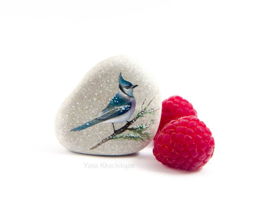 I Create Fairy Worlds Of Miniature Paintings On Stones I Create Fairy Worlds Of Miniature Paintings On Stones