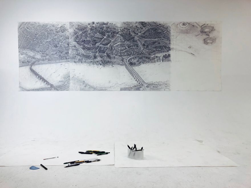 It Took This Artist 3 Months To Complete A Detailed Dundee Cityscape