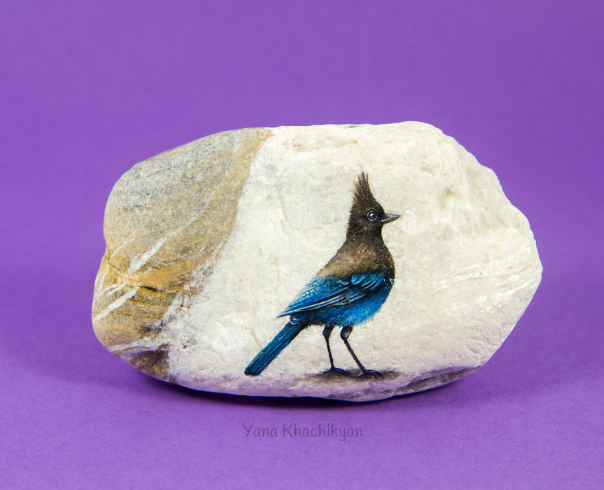 I Create Fairy Worlds Of Miniature Paintings On Stones I Create Fairy Worlds Of Miniature Paintings On Stones