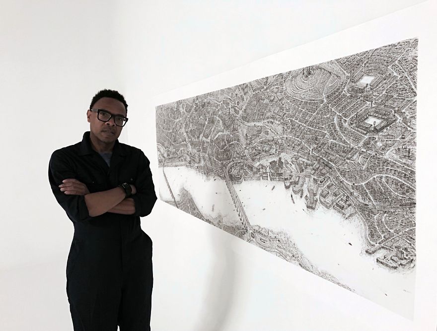 It Took This Artist 3 Months To Complete A Detailed Dundee Cityscape