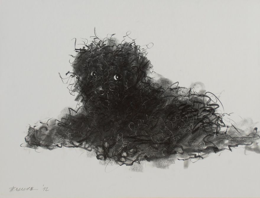 Gloomy Portraits Of Dogs That Seem To Fade Into The Paper Gloomy Portraits Of Dogs That Seem To Fade Into The Paper