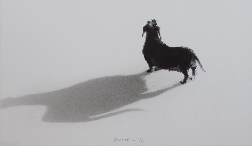 Gloomy Portraits Of Dogs That Seem To Fade Into The Paper Gloomy Portraits Of Dogs That Seem To Fade Into The Paper