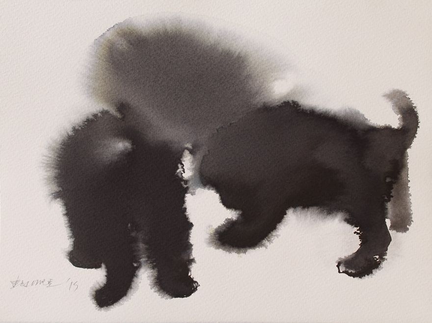 Gloomy Portraits Of Dogs That Seem To Fade Into The Paper Gloomy Portraits Of Dogs That Seem To Fade Into The Paper