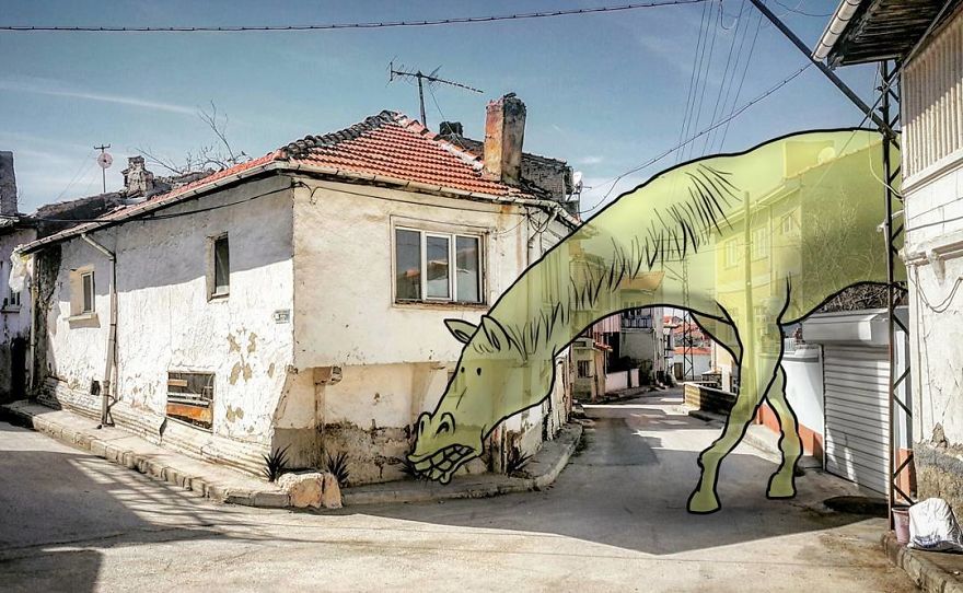 Lilliputs Series: I Draw Giants On Architectural Photos