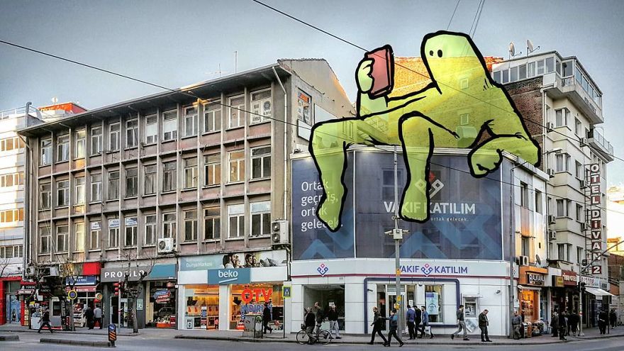 Lilliputs Series: I Draw Giants On Architectural Photos