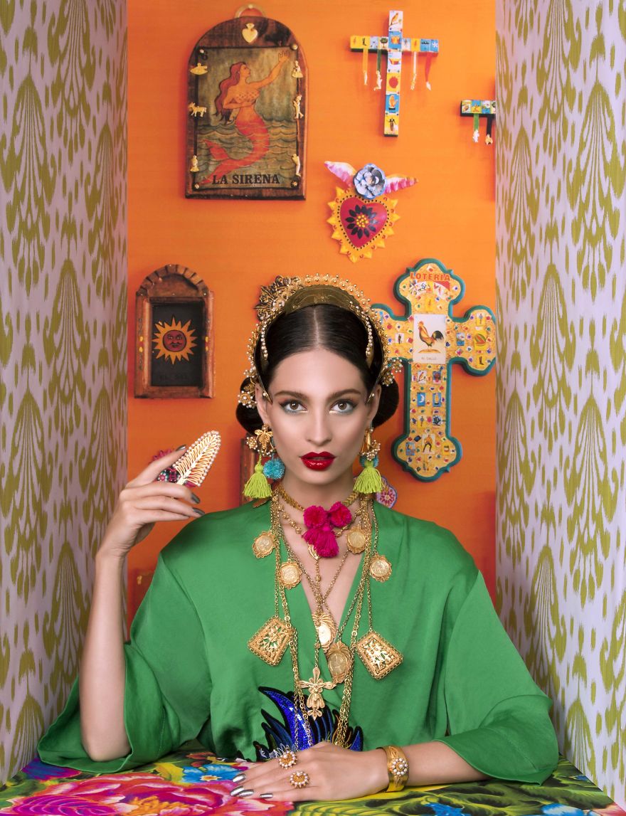 Frida Kahlo, Gustav Klimt And Other Artists Inspire This Jewellery Editorial By Ryan Houssari
