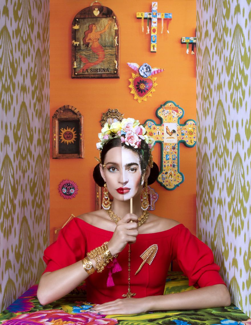 Frida Kahlo, Gustav Klimt And Other Artists Inspire This Jewellery Editorial By Ryan Houssari Frida Kahlo, Gustav Klimt And Other Artists Inspire This Jewellery Editorial By Ryan Houssari