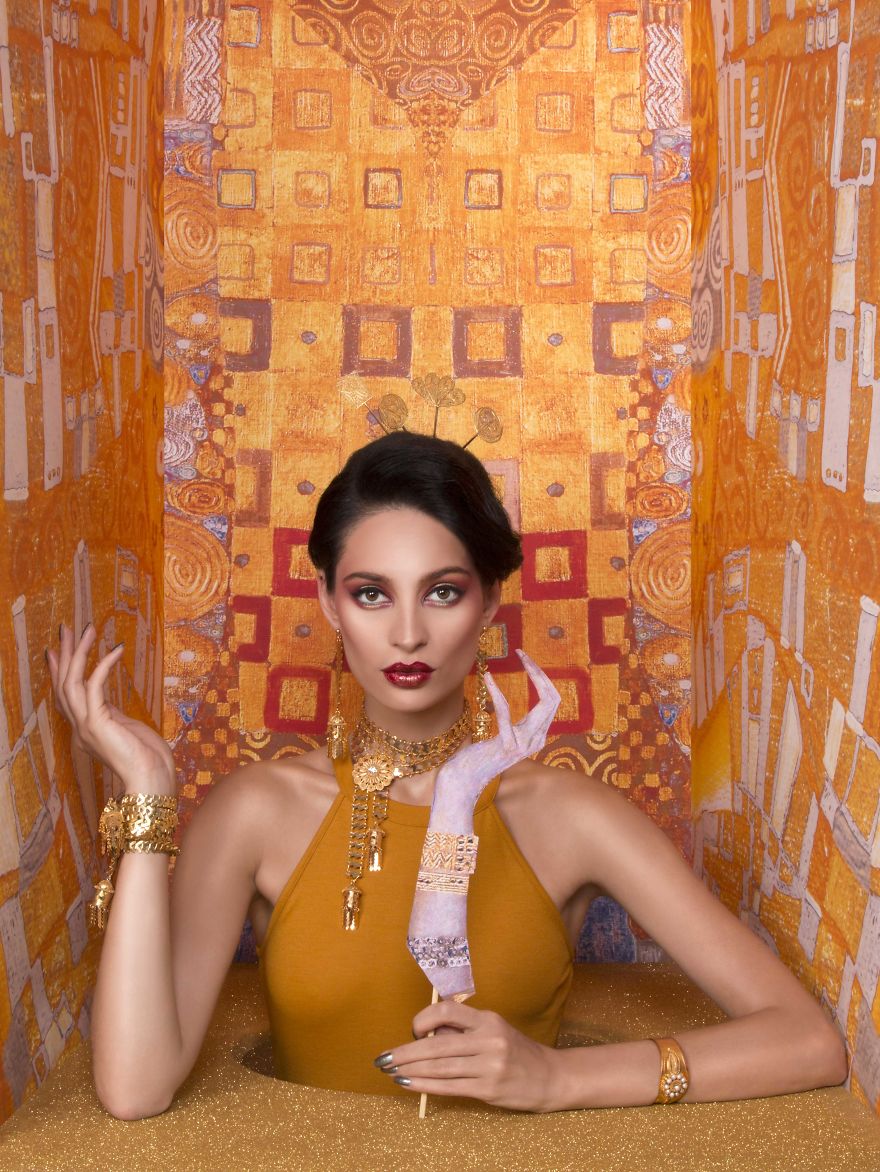 Frida Kahlo, Gustav Klimt And Other Artists Inspire This Jewellery Editorial By Ryan Houssari