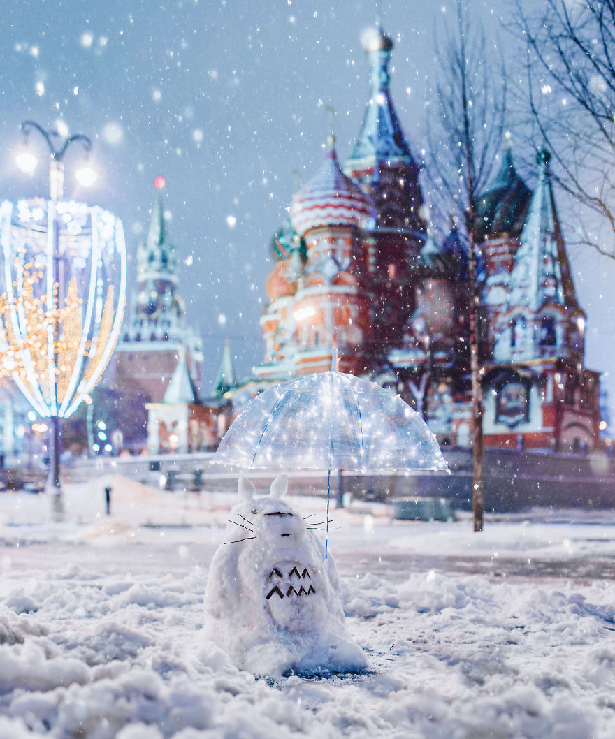 Moscow During A Snowfall Really Looks Magically