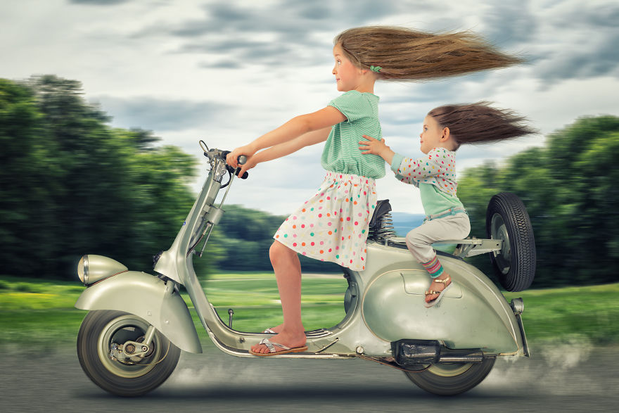 Just Two Girls And A Vespa 1947