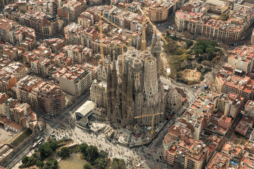 Barcelona From Bird's-Eye View