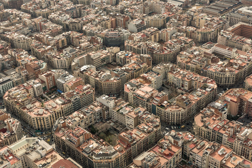 Barcelona From Bird's-Eye View