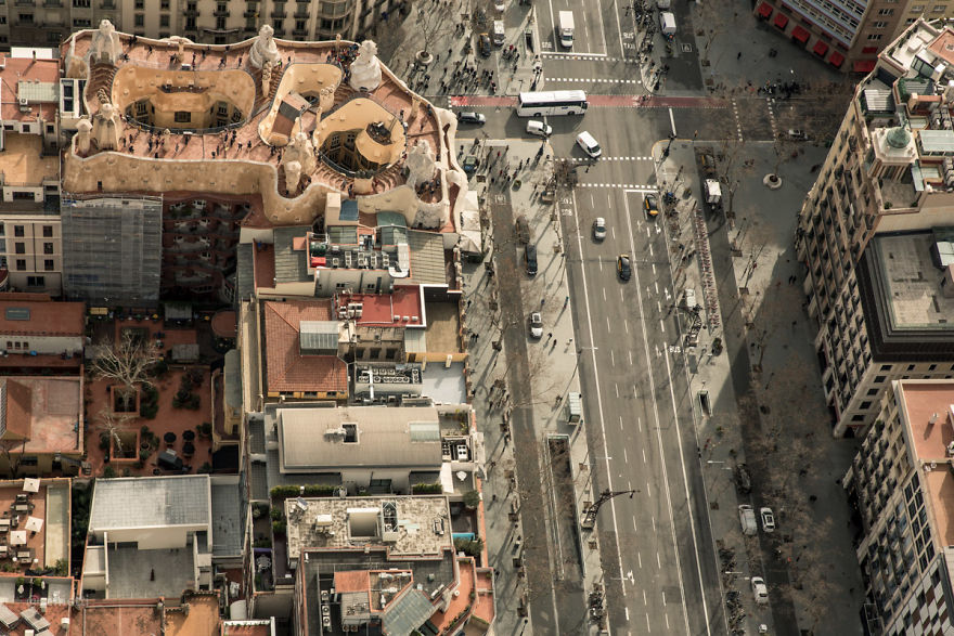 Barcelona From Bird's-Eye View