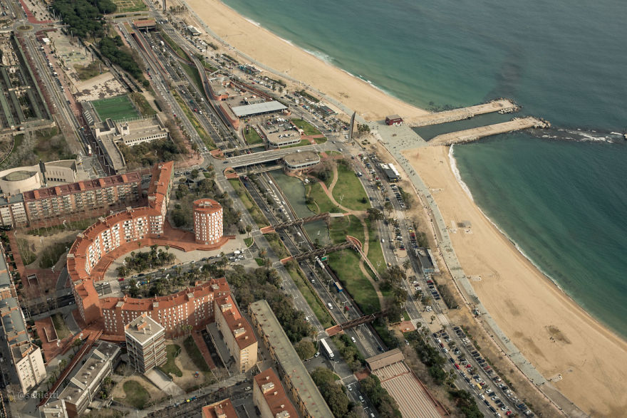 Barcelona From Bird's-Eye View
