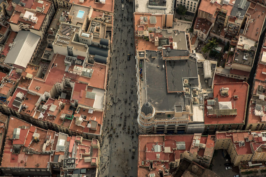 Barcelona From Bird's-Eye View