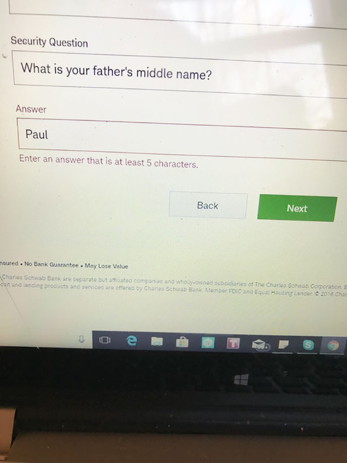 But That’s My Dad’s Middle Name...?!