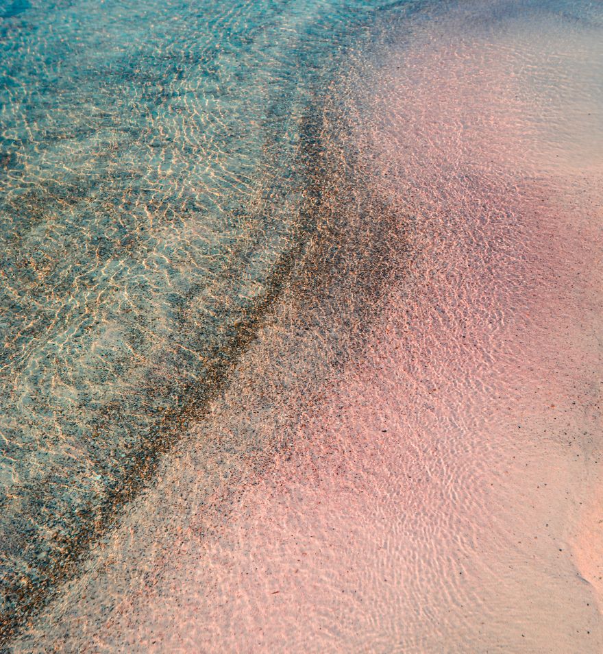 Pinkish Sand Of Elafonisi Beach, Crete Pinkish Sand Of Elafonisi Beach, Crete