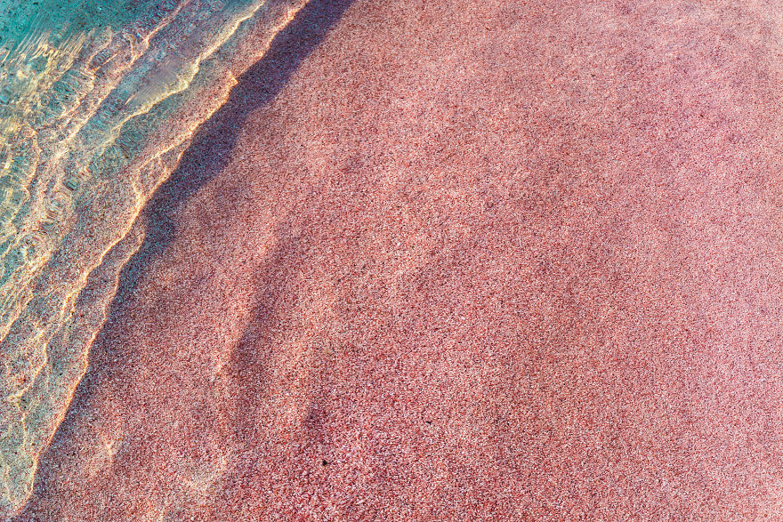 Pinkish Sand Of Elafonisi Beach, Crete Pinkish Sand Of Elafonisi Beach, Crete
