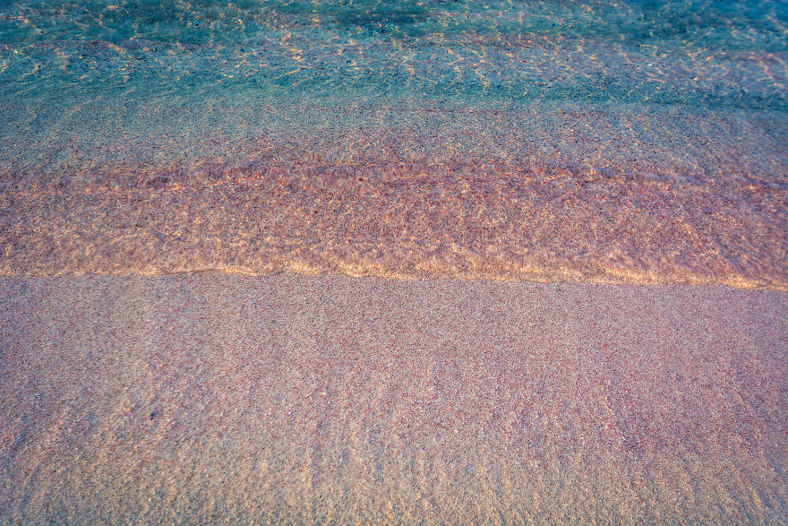 Pinkish Sand Of Elafonisi Beach, Crete Pinkish Sand Of Elafonisi Beach, Crete