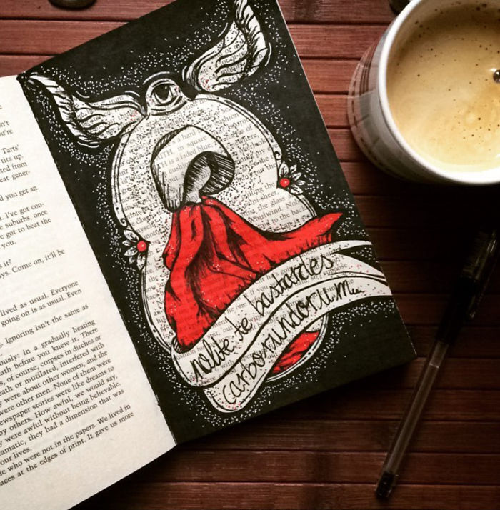 I Use Old Books To Create Art