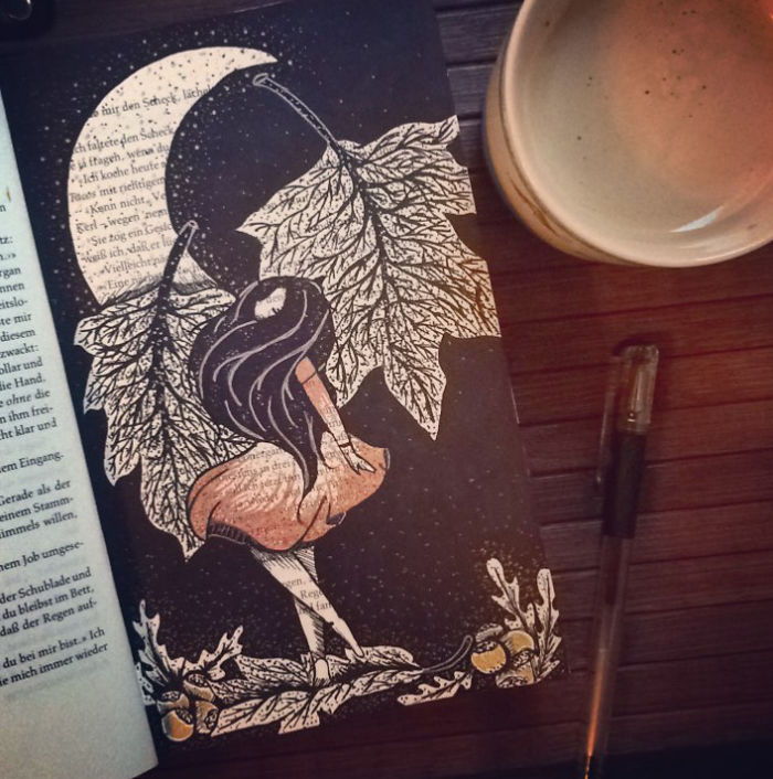 I Use Old Books To Create Art