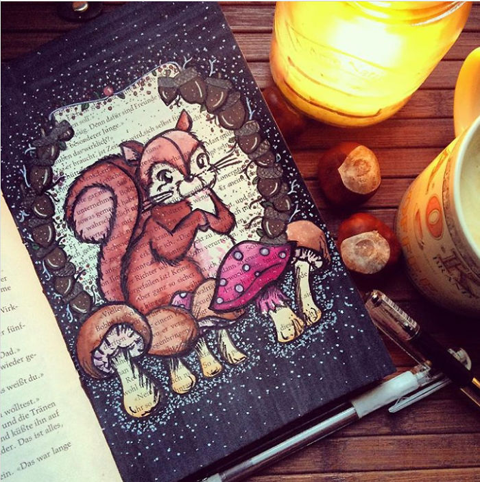 I Use Old Books To Create Art