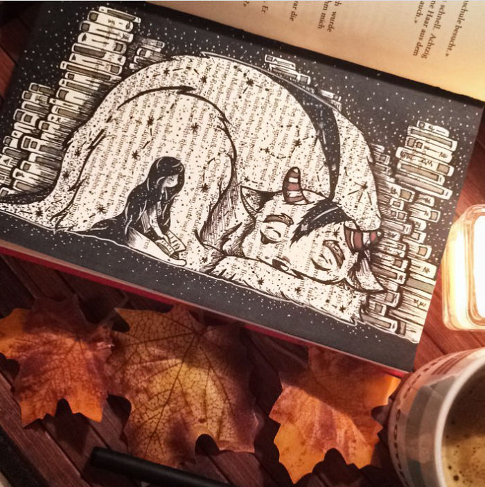 I Use Old Books To Create Art