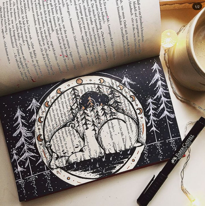 I Use Old Books To Create Art