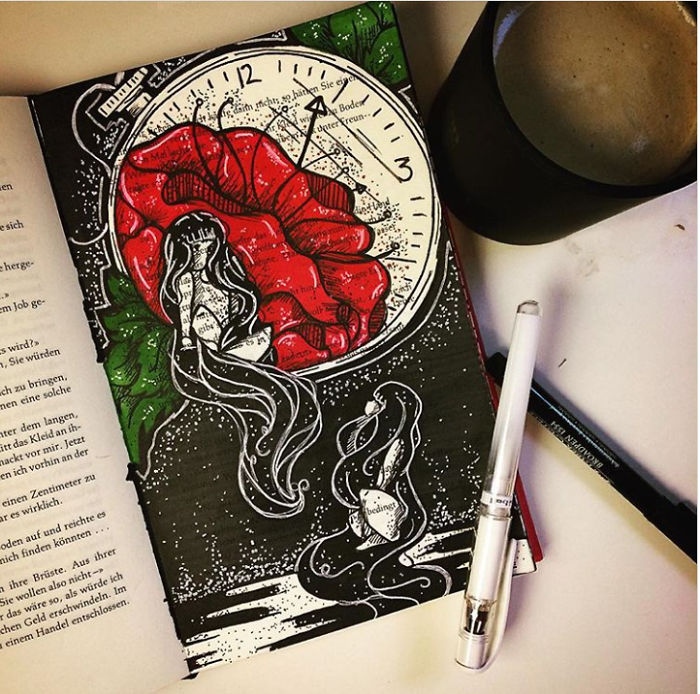 I Use Old Books To Create Art