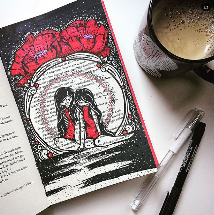 I Use Old Books To Create Art