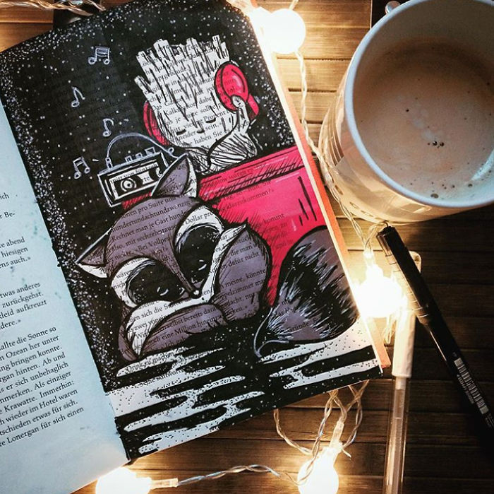 I Use Old Books To Create Art