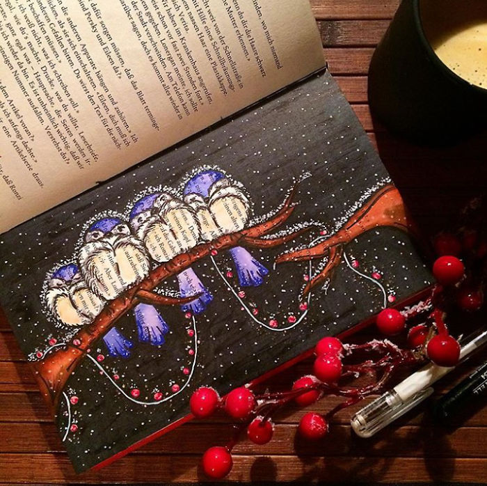 I Use Old Books To Create Art