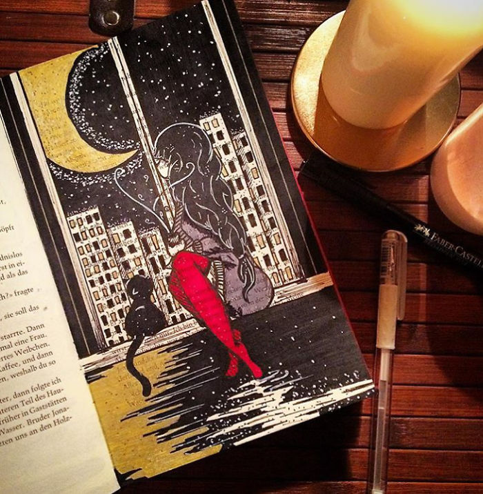 I Use Old Books To Create Art