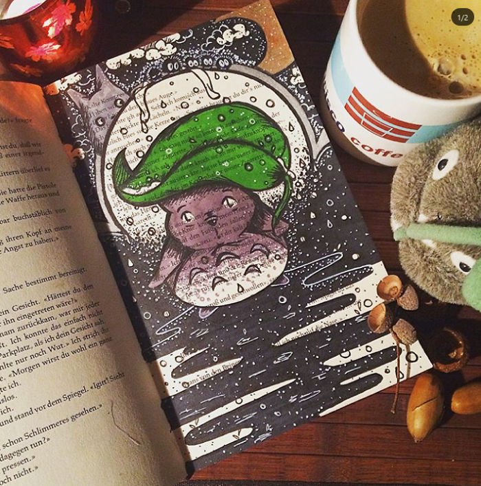 I Use Old Books To Create Art