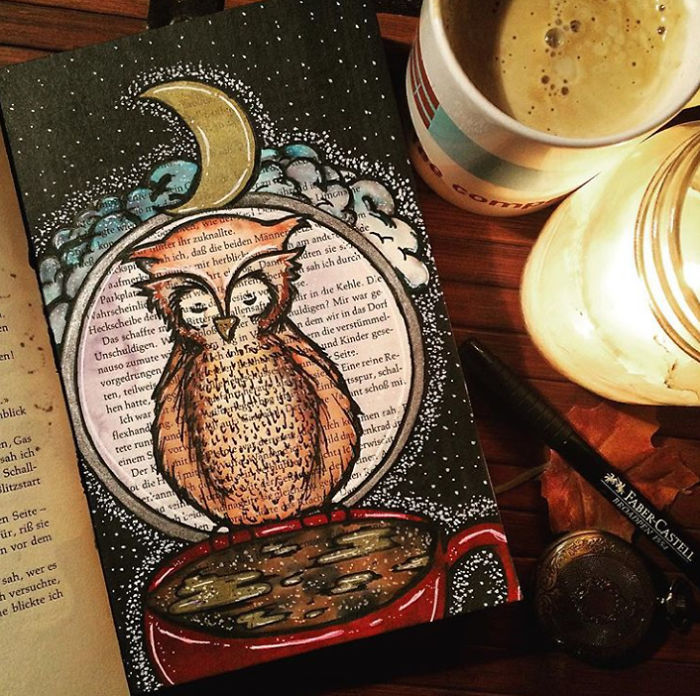 I Use Old Books To Create Art