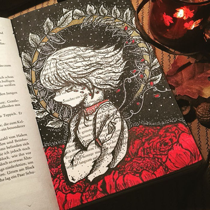 I Use Old Books To Create Art