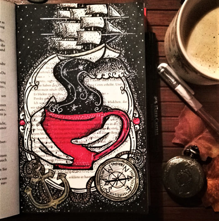 I Use Old Books To Create Art