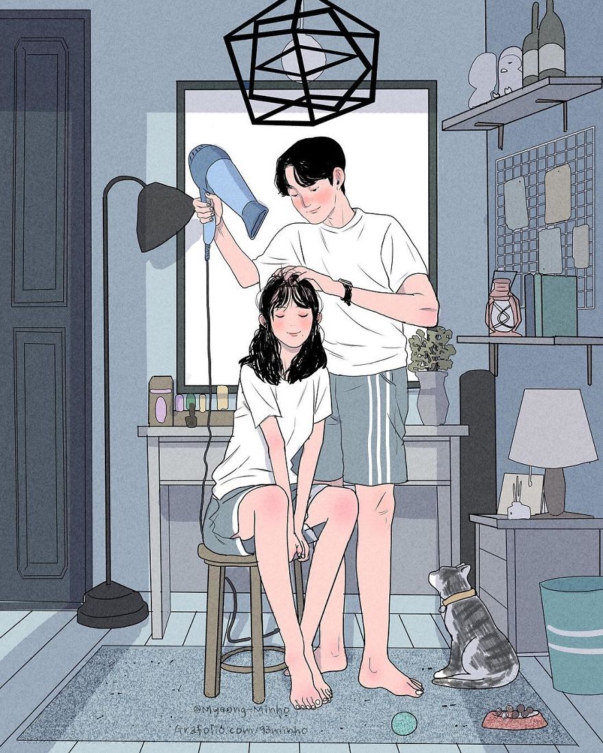 South Korea Illustrator Myeong-Minho Captures The Moments We’d Love To Freeze In Time In His Illustrations South Korea Illustrator Myeong-Minho Captures The Moments We’d Love To Freeze In Time In His Illustrations
