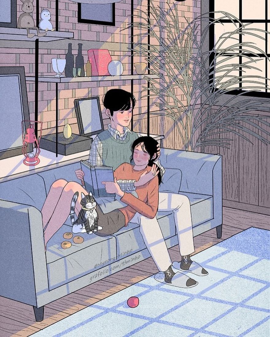 South Korea Illustrator Myeong-Minho Captures The Moments We’d Love To Freeze In Time In His Illustrations South Korea Illustrator Myeong-Minho Captures The Moments We’d Love To Freeze In Time In His Illustrations