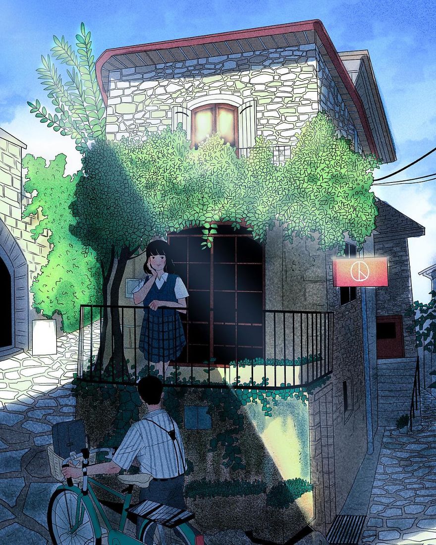 South Korea Illustrator Myeong-Minho Captures The Moments We’d Love To Freeze In Time In His Illustrations