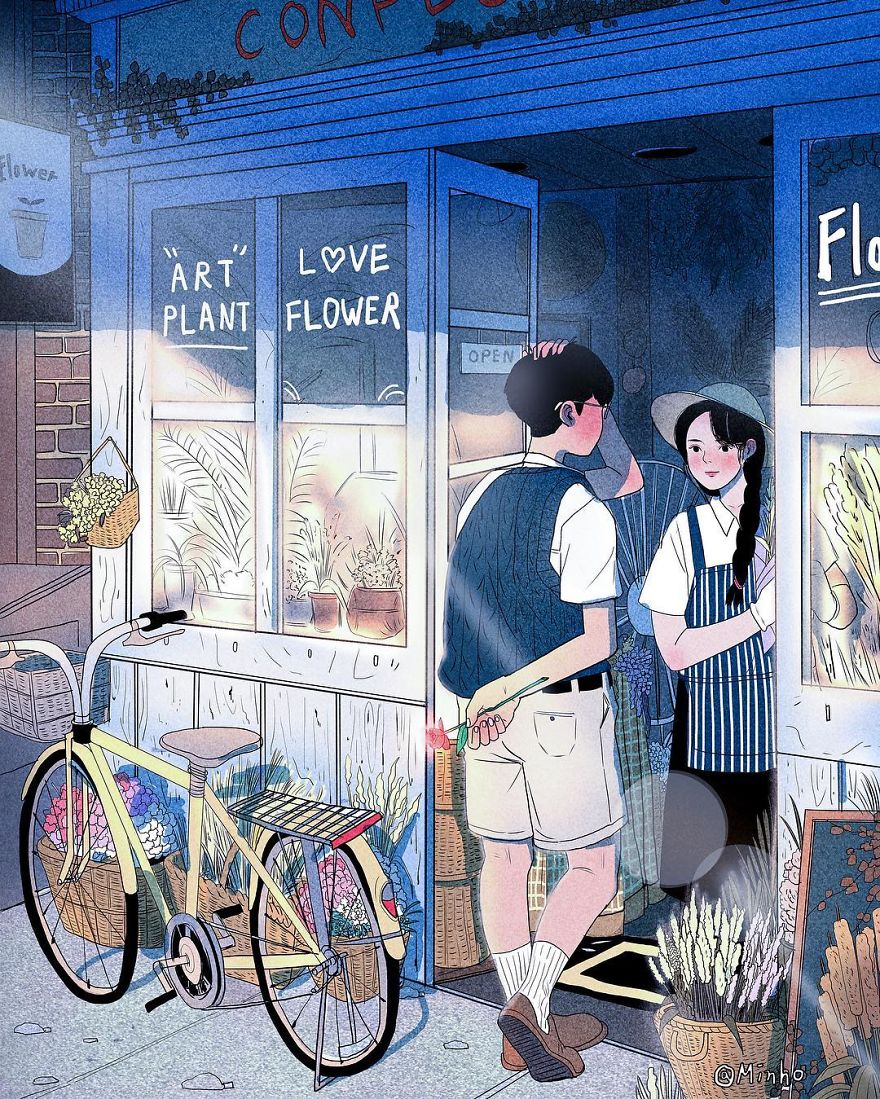 South Korea Illustrator Myeong-Minho Captures The Moments We’d Love To Freeze In Time In His Illustrations